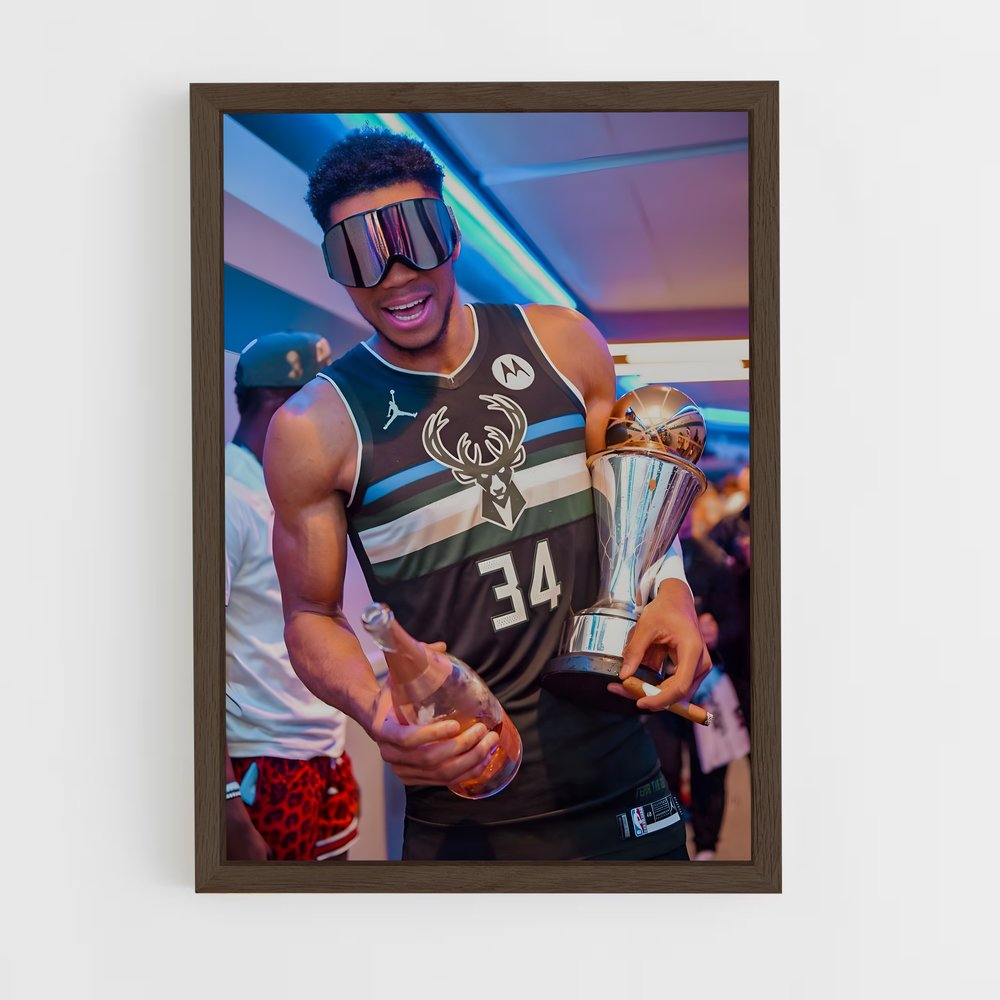 Poster Le Champion des Bucks – affiche Basketball (vue 5)